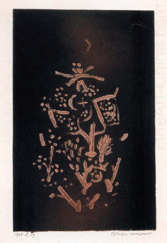 Arrangement of plants, Paul Klee